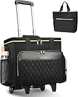 Ytonet Rolling Teacher Bag 15.6-Inch with Detachable Dolly & File Tote — image 1