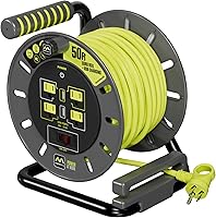 Masterplug 50ft Cord Reel with 4 Outlets & 2 USB Ports — image 1