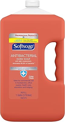 Softsoap Antibacterial Liquid Hand Soap Refill, Crisp Clean 1 Gallon