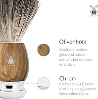 MÜHLE VIVO Olive Wood 4-Piece Pure Badger Razor Shaving Set — image 6