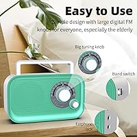 Yewrich Portable AM/FM Radio with Bluetooth — image 6