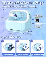 TKECWOB M8 Kids Camera Instant Print with 32GB SD Card — image 7