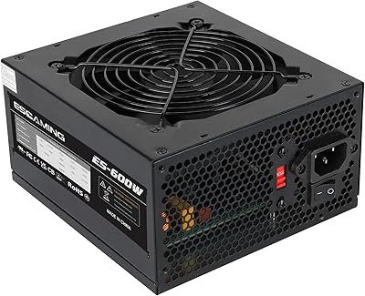 ESGAMING 600W ATX Power Supply PSU