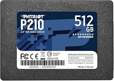 Patriot P210 512GB Internal SSD