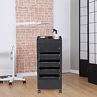 VEVOR Beauty Salon Trolley Cart with 5 Drawers and Dryer Holder — image 8