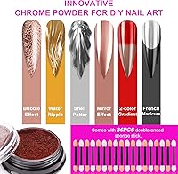 SAVILAND Chrome Nail Powder Set, 36 Colors — image 3