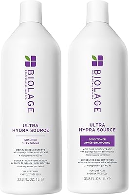 Biolage Ultra Hydra Source Shampoo & Conditioner Set, 33.8 Fl Oz