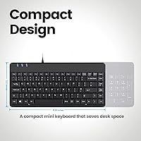 Perixx PERIBOARD-409H Mini Keyboard with USB Hubs — image 2