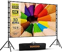 TOWOND 180-inch Projector Screen with Stand — image 1