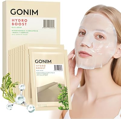 GONIM Face Mask with Hyaluronic Acid & Vitamin C (30mL, 10pcs)