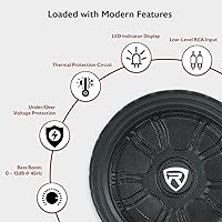 Rockville Wheel of BASS 8″ 500W Powered Car Subwoofer — image 9