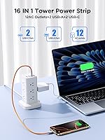 Thoolor Surge Protector Power Strip 6FT with 12 Outlets & 4 USB Ports — image 3