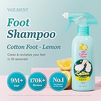 VEILMENT Cotton Foot Foot Shampoo (Lemon, 13fl oz x 2) — image 2