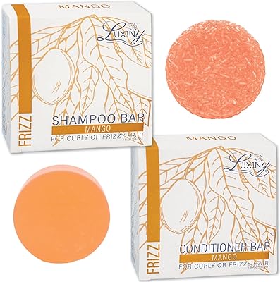Luxiny Mango Shampoo and Conditioner Bar Set