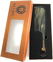 MAN & MANE Premium Handmade 100% Oxhorn Long Detangling Hair Comb — image 3