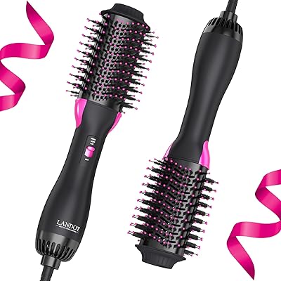 LANDOT Hair Dryer Brush Blow Out Brush
