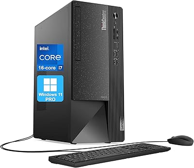 Lenovo ThinkCentre Neo 50t Tower Desktop, Intel Core i7-13700, 32GB RAM, 1TB SSD