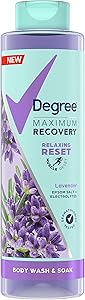 Degree Maximum Recovery Body Wash and Soak 22 oz Lavender Review