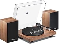 SeeYing SY101 Record Player Turntable with Bluetooth and Speakers — image 1
