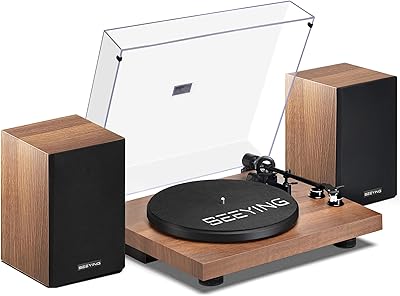 SeeYing SY101 Turntable with Bookshelf Speakers