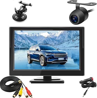 AISHICHEN Backup Camera with 5-Inch Monitor