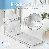 Poemland Luxury Full Body Bath Pillow - White — image 5