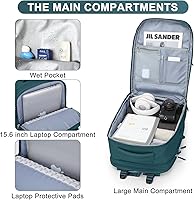 Casual Backpack Traveling Backpack A-peacock Blue — image 6