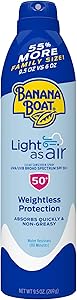 Banana Boat Light As Air Sunscreen Spray SPF 50, 9.5oz Review