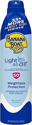Banana Boat Light As Air Sunscreen Spray SPF 50, 9.5oz