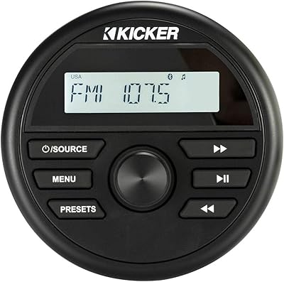 Kicker 46KMC2 Weather-Resistant Media Center with Bluetooth
