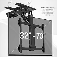 VIVO MOUNT-E-FD70S Electric Flip Down Swiveling Ceiling TV Mount — image 2