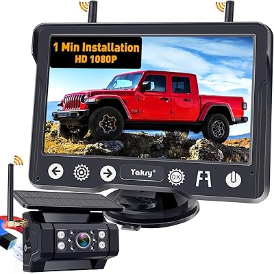 Yakry Y02 Wireless Backup Camera with 5″ Monitor