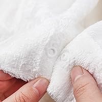 FABBRICA HOME Super Absorbent Quick Dry Spa Bath Wrap and Hair Turban Set, One-Size, White — image 7