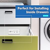 LIDER PD 36W Recessed Outlet Station with USB-A and USB-C Ports — image 3