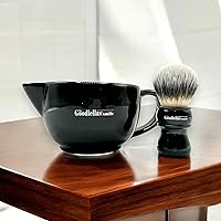 The Goodfellas' Smile Scuttle Shave Mug - Black Ceramic Shaving Bowl — image 2