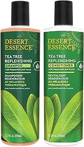 Desert Essence Tea Tree Replenishing Shampoo and Conditioner Bundle - 12.7oz Review