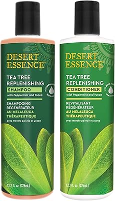 Desert Essence Tea Tree Replenishing Shampoo and Conditioner Bundle - 12.7oz
