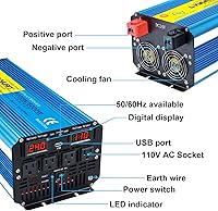 Yinleader 4000W Pure Sine Wave Inverter DC 24V to 110V/120V — image 3