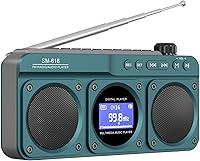 SEMIER Small Digital FM Radio Bluetooth Speaker — image 1