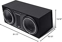 Rockford Fosgate Punch P1-2X10 Dual 10″ Loaded Subwoofer Enclosure — image 5