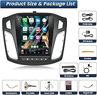 Jingelsye Car Radio for Ford Focus 2012-2018, 9.7″ Android 13 Stereo, 4GB+32GB, Wireless CarPlay, 5G WiFi, GPS, Backup Camera — image 9