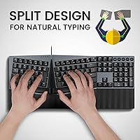 Perixx PERIBOARD-535BR Wired Ergonomic Mechanical Split Keyboard — image 2
