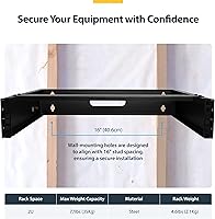 StarTech 2U Wall Mount Network Rack - 14 in Deep (RACK-2U-14-BRACKET) — image 4