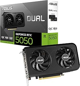 ASUS Dual GeForce RTX 5050 8GB GDDR6 OC Edition