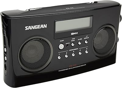 Sangean PR-D5 BK Portable AM/FM Radio