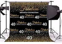 AOFOTO 8x8ft 40th Birthday Party Backdrop — image 3