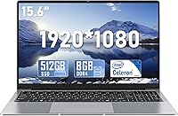 NAIKLULU VenBook Laptop, 15.6-Inch, 8GB RAM, 512GB SSD, Celeron N4000, Windows 11 Pro — image 1