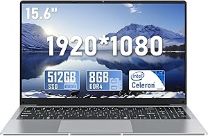 NAIKLULU VenBook Laptop, 15.6-Inch, 8GB RAM, 512GB SSD, Celeron N4000, Windows 11 Pro Review