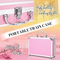 YBUETE Beginner Makeup Kit for Teen with Pink Cosmetic Case — image 7