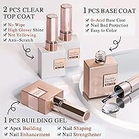 Double Rhythm 28Pcs Nude Pink Gel Nail Polish Set — image 7